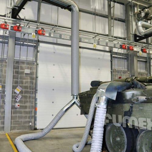 Exhaust Extraction Hoods for Military Vehicles