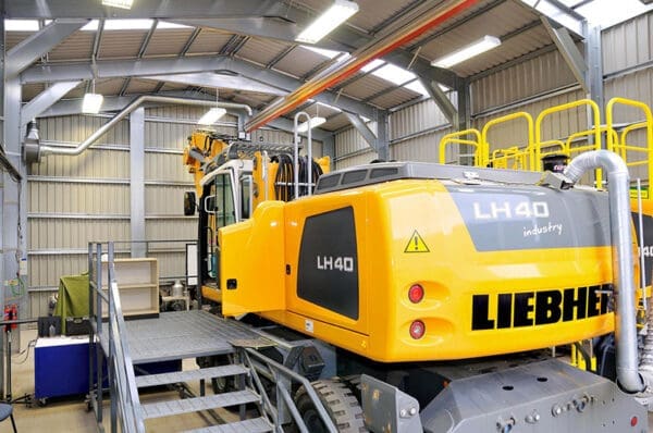 Rail Systems for vehicle exhaust extraction