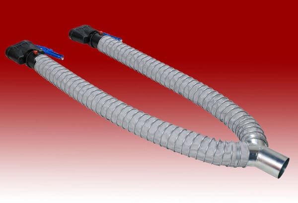 Twin Pipe Assembly with Rubber Oval Clamp Nozzles