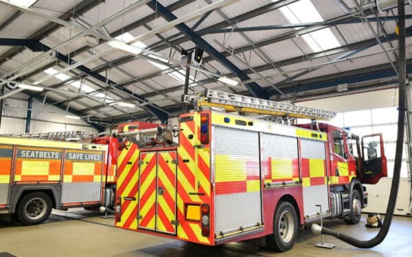 emergency vehicle retractable reels