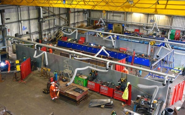 military welding fume extraction